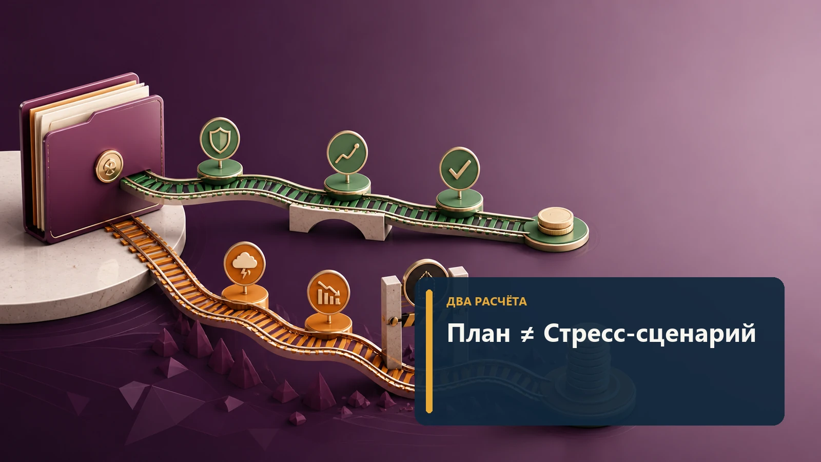 Двойной финансовый маршрут для обычной цены и акционного сценария без людей
